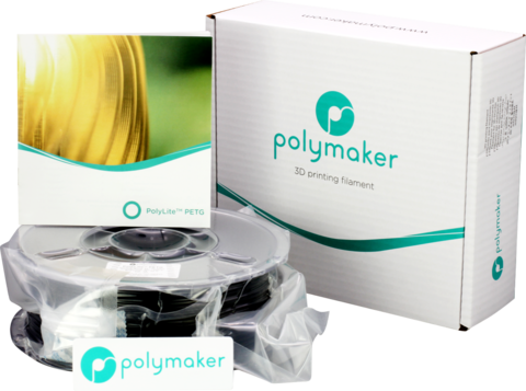 Пластик для 3D-принтера PolyMaker PolyLite PETG, 1.75 мм, 1 кг, Черный
