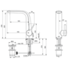 Смеситель для раковины с высоким изливом и донным клапаном Ideal Standard Melange A6041AA