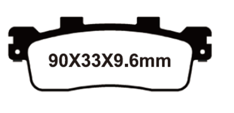 YL-F107 Тормозные колодки дисковые мото YONGLI Organic (FDB2248P)