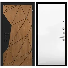 Купить Входная дверь Композит Термо туманный лес RAL 9005 МДФ белая эмаль