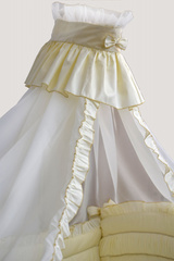 Комплект в кроватку "Королевский", 7 предметов (бежевый)