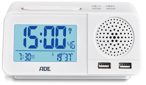 Радиоприемник с будильником ADE CK1708 white