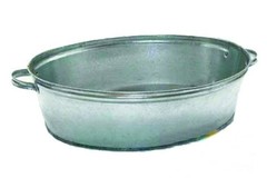 62-1-024 Таз оцинкованный овальный, 23л (Россия)