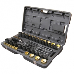 МАСТАК (110-20049C) Набор оправок для монтажа и демонтажа сайлентблоков, гидравлический, кейс, 49 предметов