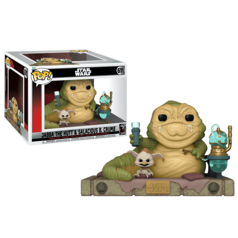 Фигурка Funko POP! Star Wars: Jabba the Hutt and Salacious B. Crumb (611)