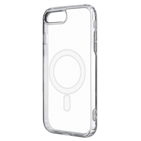 Силиконовый чехол с магнитом (MagSafe) Clear Case для iPhone 7 Plus, 8 Plus (Прозрачный)