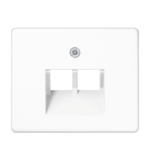 Розетка компьютерная, двойная UAE, кат.6, экранированная. Цвет Белый. JUNG SL. EPUAE8-8UPOK6+SL569-2UAWW