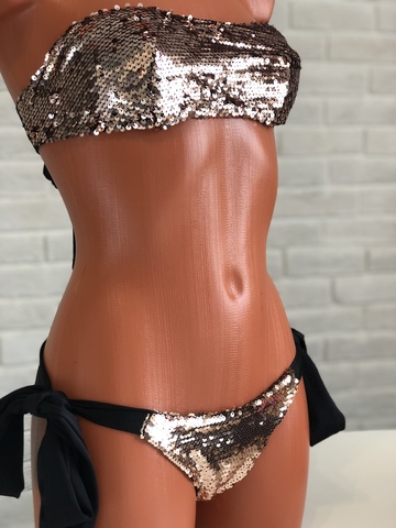 Купальник бандо SHINE BANDO PINK GOLD