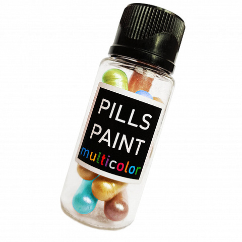 Краска (капсула) для колбы PILLS POINT - MULTICOLOR (разноцветные перламутровые)