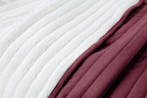 Плед 220х240 Sofi De MarkO Либерти бордовый