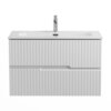 Cezares DUET-N-1000-2C-SO-FBS-P DUET-N База под раковину подвесная с двумя выкатными ящиками, Ясень Белый Софт, 1000x457x500