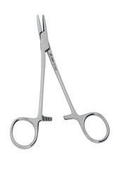 Зажим кровоостанавливающий нейрохирургический изогнутый 145 мм