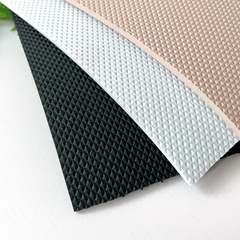 №2 Подошва для кукольной обуви из фоамирана, цвет белый/черный/пудровый ромб, 3 мм., 25*35 см, микс 3 цвета.