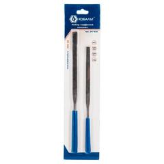 Набор надфилей КОБАЛЬТ плоских, № 1, 140х3, 160х4 мм (2 шт.) блистер (247-835)