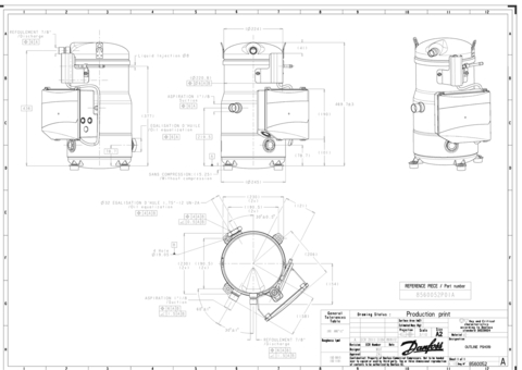 Компрессор спиральный Danfoss PSH019A4CLC ( 120H0931 )