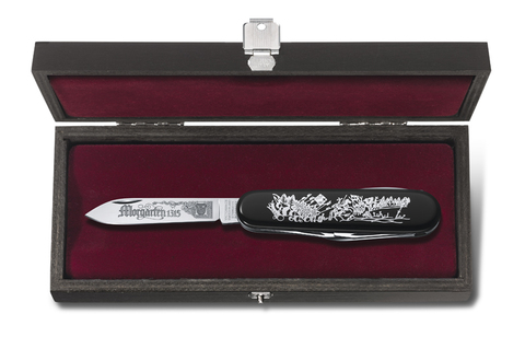 Нож складной Victorinox Morgarten LE, коллекционный, 91 mm, 9 функций, чёрный (подар. упаковка)