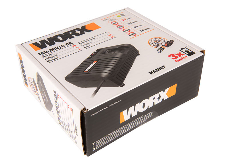 Зарядное устройство WORX WA3867 20В, 6A