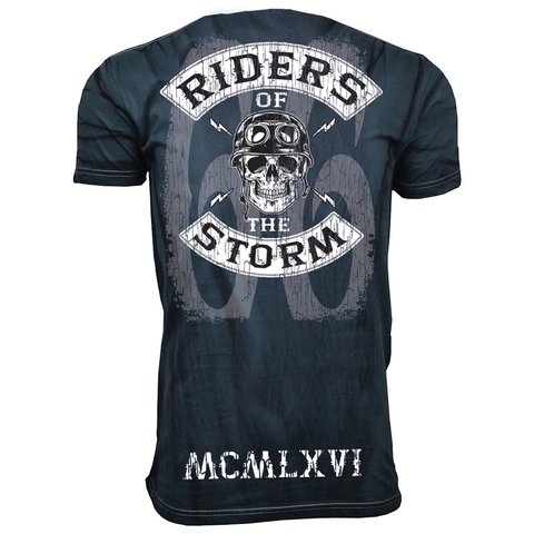 Rush Couture | Футболка мужская RIDERS OF THE STORM VINTAGE NEW RC147 спина