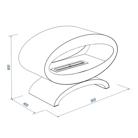 Биокамин Royal Thermo RTBFP-F900E Ellipse