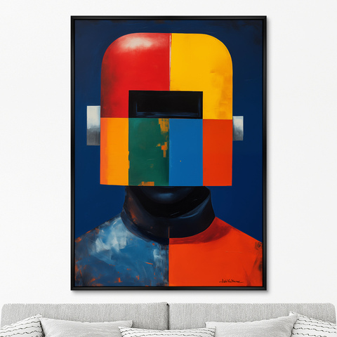 ArtNoMore - Репродукция картины на холсте Vibe collection, Modernist Divers, No 1, 2024г.