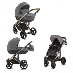 Детская коляска Luxmom F5 3в1 тёмно-серый