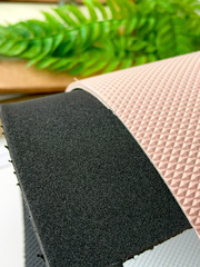 №2 Подошва для кукольной обуви из фоамирана, цвет белый/черный/пудровый ромб, 3 мм., 25*35 см, микс 3 цвета.