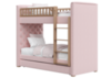 Кровать двухъярусная Elit soft (розовый)