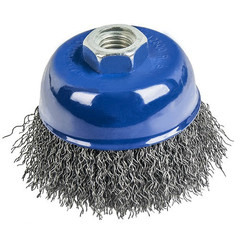 Кордщетка для МШУ чашеобразная мягкая ПРАКТИКА  75 мм М14 (1шт.) блистер (032-430)