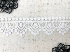 Кружево плетеное, ш. 3,5 см, белый