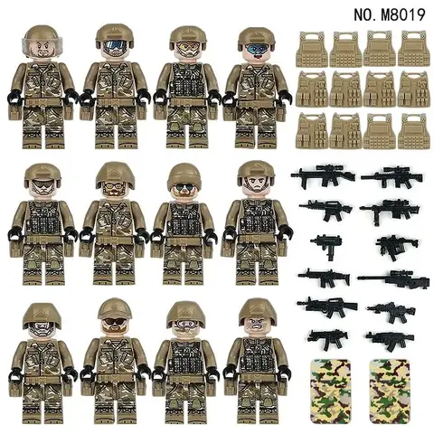 Минифигурки Военных Антитеррористическая группа набор 12 шт серия 475