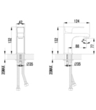 Смеситель для умывальника монолитный LEMARK PLUS FACTOR  LM1606C