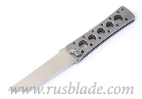 Custom Urakov Brut Silver knife 440C Tanto 