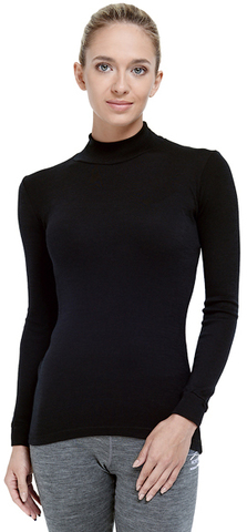 Терморубашка из шерсти мериноса Norveg City Style Black женская