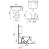Vitra 6455B003-5077 *EFES бачок настен.монт.+армат+трубы,низ.