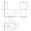 BelBagno BB2141CP-TOR Чаша унитаза безободкового, P-trap, смыв TORNADO