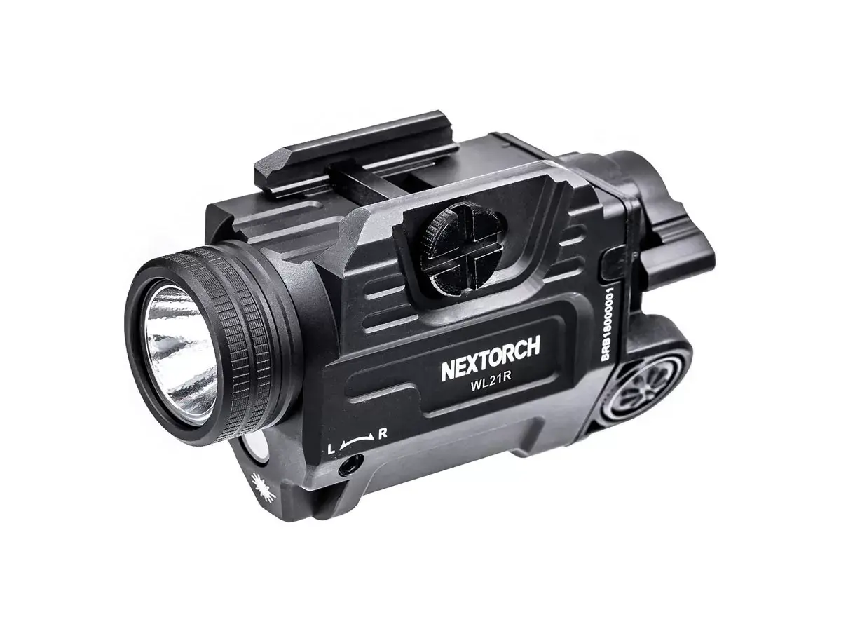 Фонарь подствольный Nextorch WL21R Dual-Light, пистолетный, 650 lm, красный ЛЦУ, на Picatinny.16340 650mAh