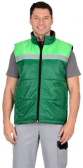 Жилет ЗЕЛЕНЫЙ с салатовым
