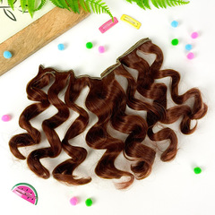 Волосы для кукол, трессы кудри-локоны, цвет темно-рыжий, 15 см*1 метр., набор 2шт