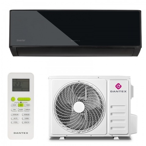Сплит-система инверторного типа Dantex RK-09SATB2I Black PLUS/RK-09SATB2IE Advance Pro Plus Black Mirror