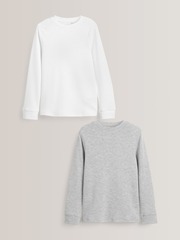 Лонгслив с термо-эффектом для мальчика Next 318-172, 2 шт., Белый, Серый