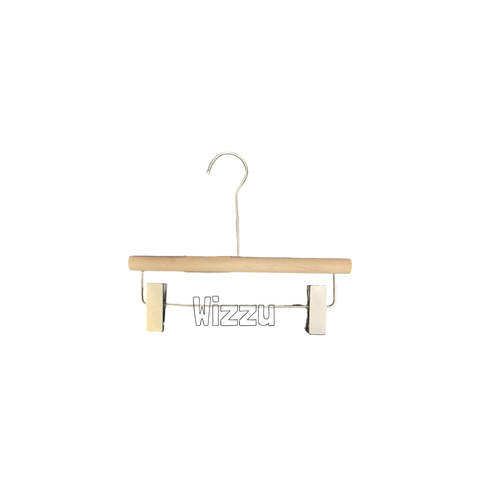 Бамбуковая вешалка для одежды с зажимами 1шт