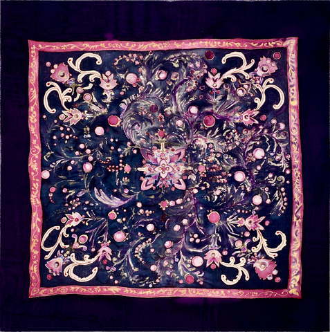 Кашемировый платок батик 