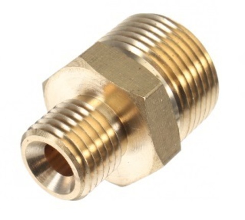 Переходник М22внеш - 1/4внеш, 400bar, латунь