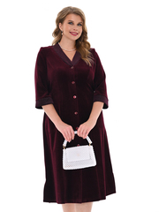 4067 Халат на пуговицах