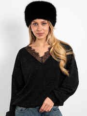 Джемпер Блеск (черный с люрексом)