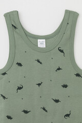набор майка  для мальчика  К 1182-2уп/нефритовый,динозавры Ал