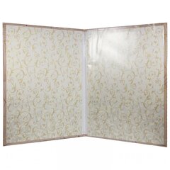 
          Папка с файлом А4, Свидетельство о браке, пухлая, ламинированная, вертик,"Цветочный орнамент", бежевая