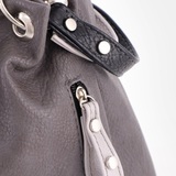 Сумка Саломея 610 мульти итальянский серо-черный