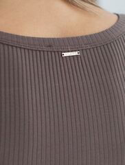 Футболка из трикотажа в широкий рубчик  D49.064 (119075)