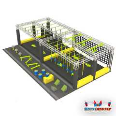 Полоса препятствий ниндзя парк «Путь дракона», 12×6,5×3,5 м